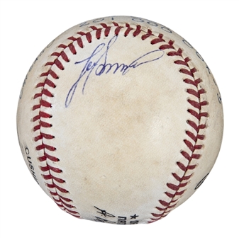 1987 Lee Smith Game Used/Signed Career Save #178 Baseball Used on 09/06/87 (Smith LOA)